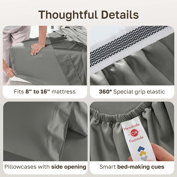 California Design Den King Bed Sheets Set - Image 5