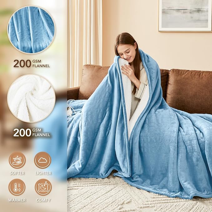 Homemate Heated Electric Blanket Queen Size - Image 3