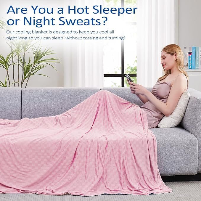 Topcee Cooling Blanket, Summer Cooling Blankets - Image 4