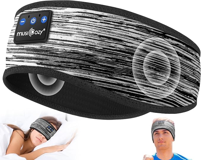 MUSICOZY Sleep Headphones Bluetooth 5.4 Headband, Wireless Earphones Music by MUSICOZY