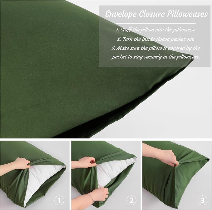 NTBAY King Pillow Cases Set of 2, 2 Pack Brushed Microfiber 20x36 Pillow Cases - Image 4
