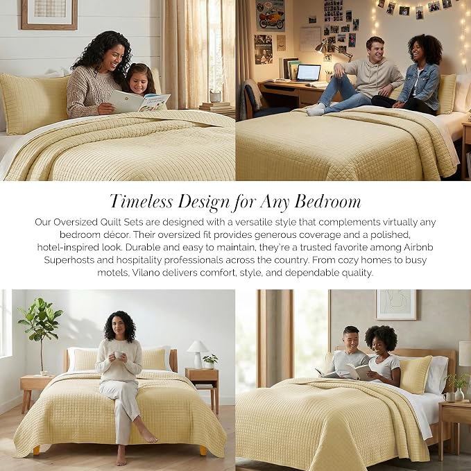 Southshore Fine Living, Inc. King Quilt Bedding Set, Lightweight Quilt - Image 7