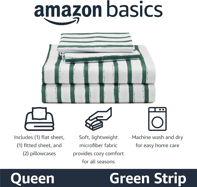 Amazon Basics Microfiber Kids' Sheet Set - Image 2