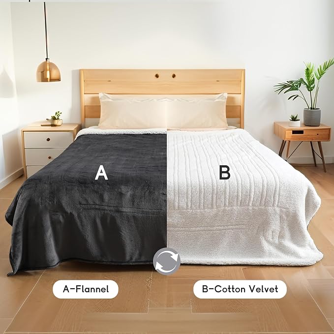 Heated Blanket Electric Blanket King Size 90''x100'' - Image 6