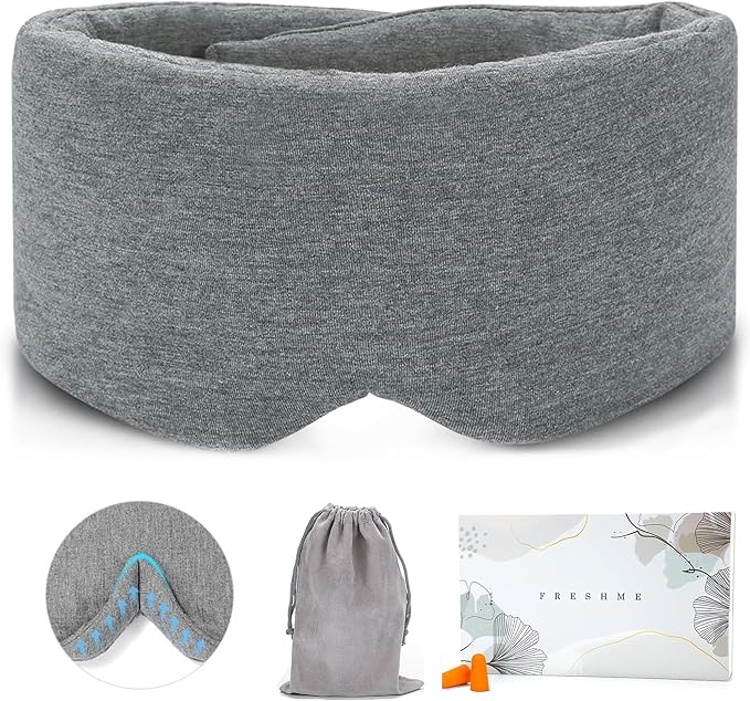 FRESHME Deluxe Cotton Sleep Mask Gift Set by FRESHME