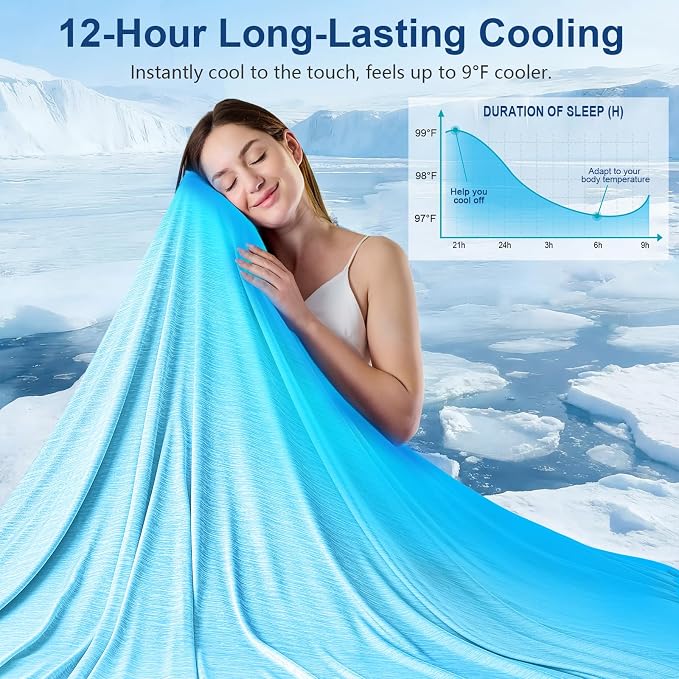 KMUSET Cooling Blanket Queen Size, Double Sided Summer Cooling Blankets - Image 2