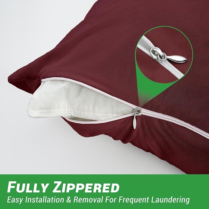 Gogreen Bamboo Rayon Waterproof Pillow Protector, Breathable Pillow Cover - Image 3