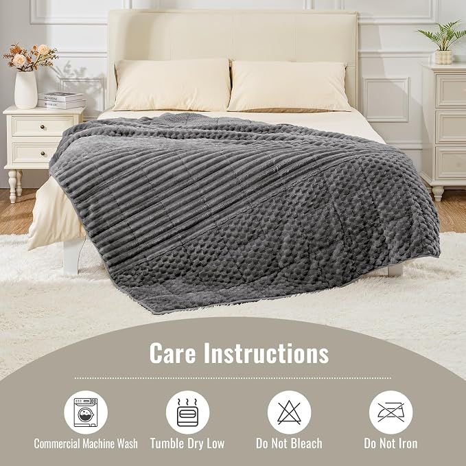 Uttermara Fleece Weighted Blanket - Image 7