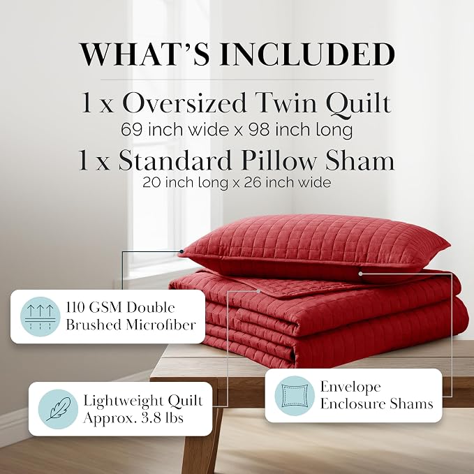 Southshore Fine Living, Inc. Twin XL Comforter Quilt Bedding Set, Dorm Room - Image 2
