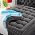 Premium Dual Layer 4 Inch Memory Foam Mattress Topper, 2 Inch Gel Memory Foam by Unknown