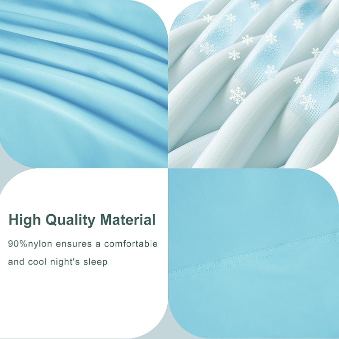 Accuratex Cooling Pillow Cases Standard Size Set of 2, Envelope Soft Breathable - Image 4