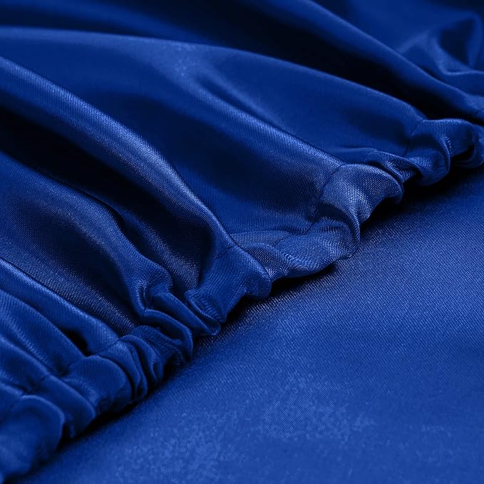 Homiest Royal Blue Satin Fitted Sheet - Image 5