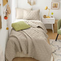 Comfort Spaces Twin Quilt Set Modern Reversible Diamond Coverlet Twin Bedding by ComfortSpaces