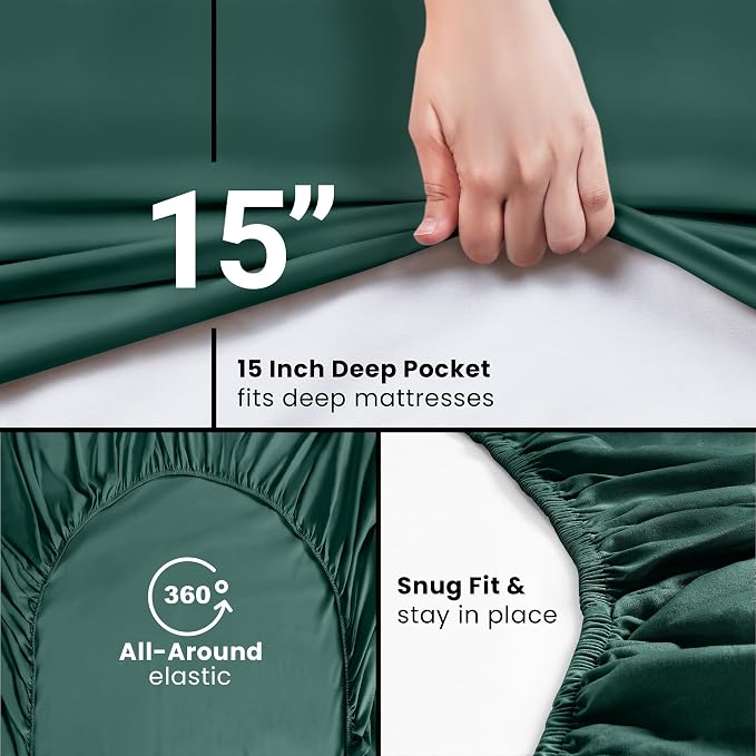 Utopia Bedding King Fitted Sheet - Image 3