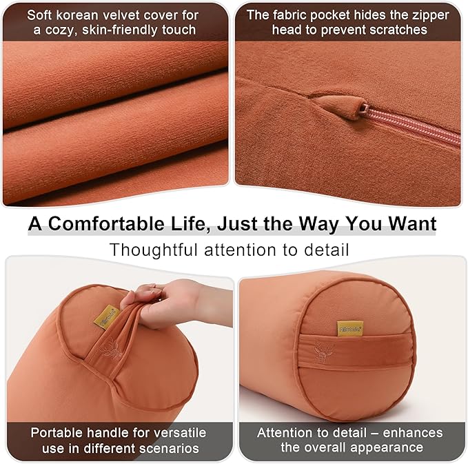 Body Pillow for Adults, Long Round Pillow, Big Cylindrical Pillow, Large Full - Image 5
