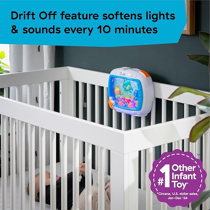 Baby Einstein Sea Dreams Soother Musical Crib Toy and Sound Machine, Newborn - Image 5