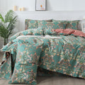 FADFAY Duvet Cover Set Floral Bedding Button Closure Twin 100% Cotton 600 TC by CottonWorldSweetDream