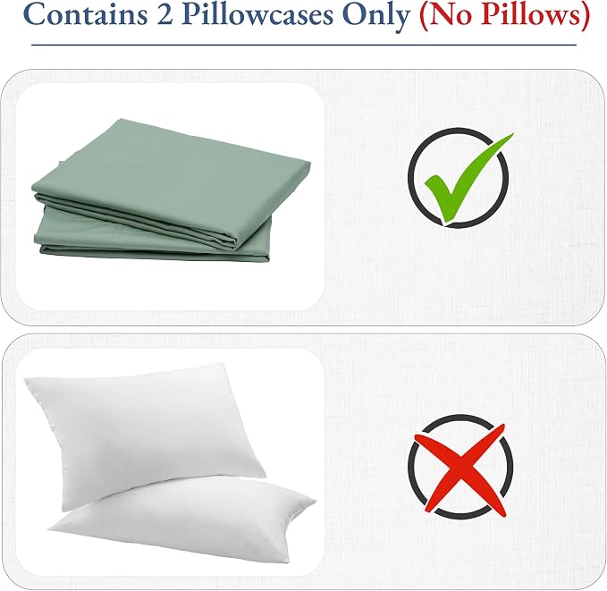 California Design Den Standard/Queen Size Pillow Cases Set of 2 - Image 5