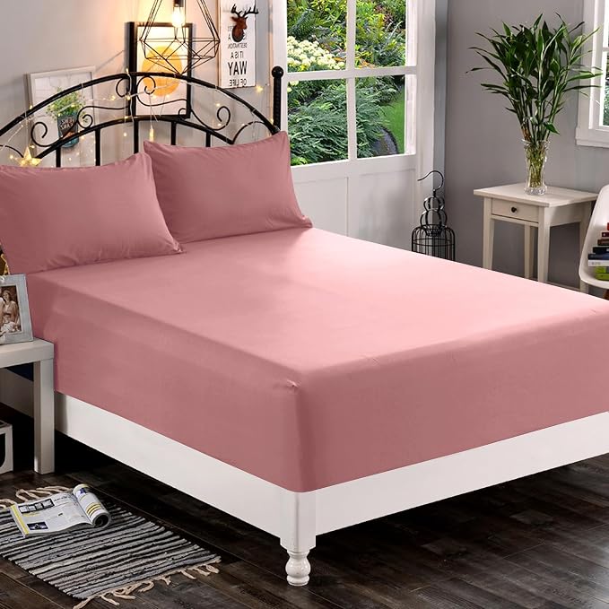 Elegant Comfort 1500 Premium Quality Fitted Sheet Ultra Soft 18-24 Inch Extra - Image 2