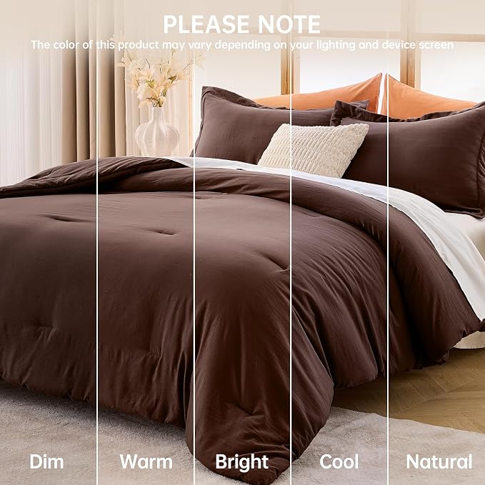 MUXHOMO Full Comforter Sets, All Season Ultra Soft Down Alternative Bedding - Image 9