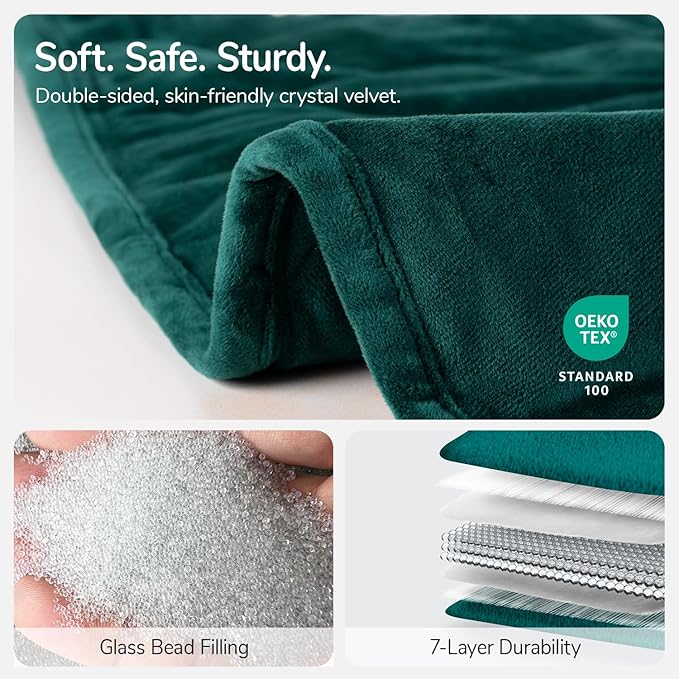 Kaisa Weighted Blanket for Adults, Soft Heavy Blanket Machine Washable - Image 6