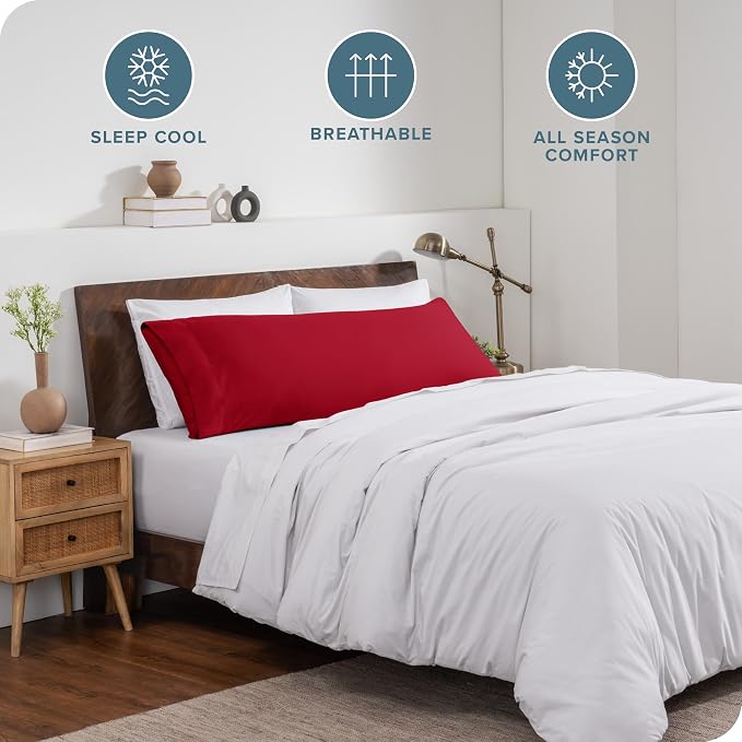Bare Home Microfiber Body Pillow Cover - Image 2