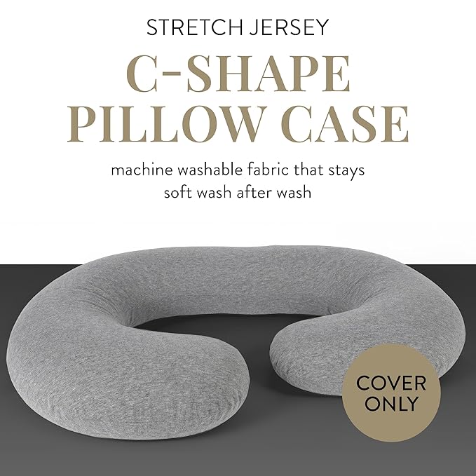 Betty Dain Stretch Jersey Pregnancy/Maternity Pillowcase C-Shape Compatible - Image 2