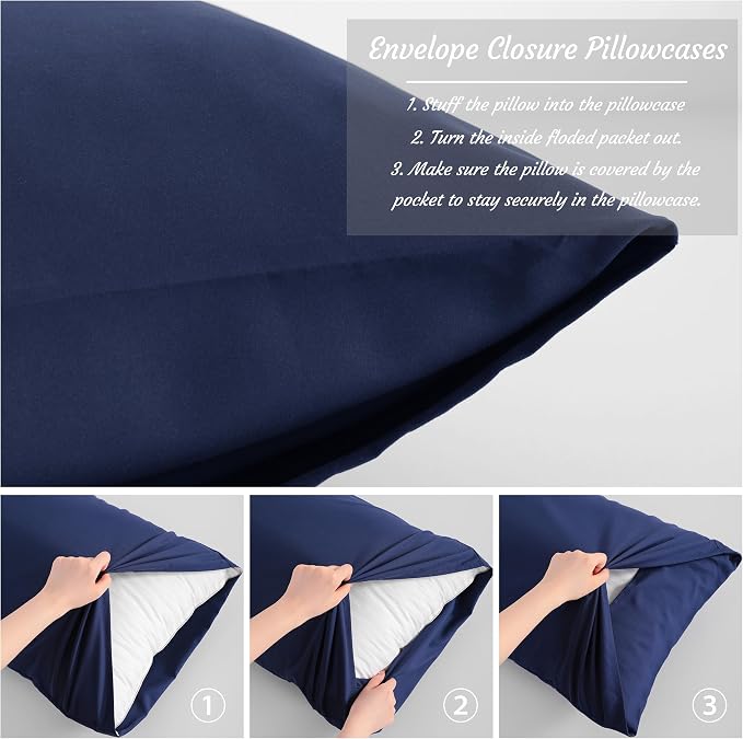 NTBAY Toddler Pillow Cases Set of 2, 2 Pack Brushed Microfiber 14x20 Pillow - Image 4
