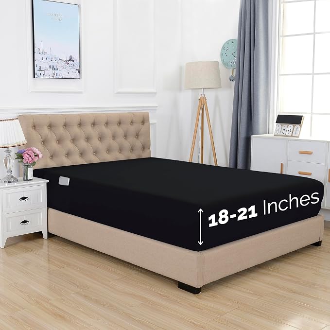 Elegant Comfort 1500 Premium Hotel Quality 18-21 Inches Deep by ELEGANTCOMFORT