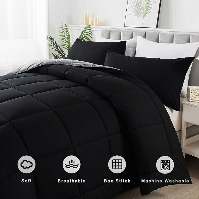 DOWNCOOL King Size Comforter Set -All Season Bedding Comforters Sets - Image 3