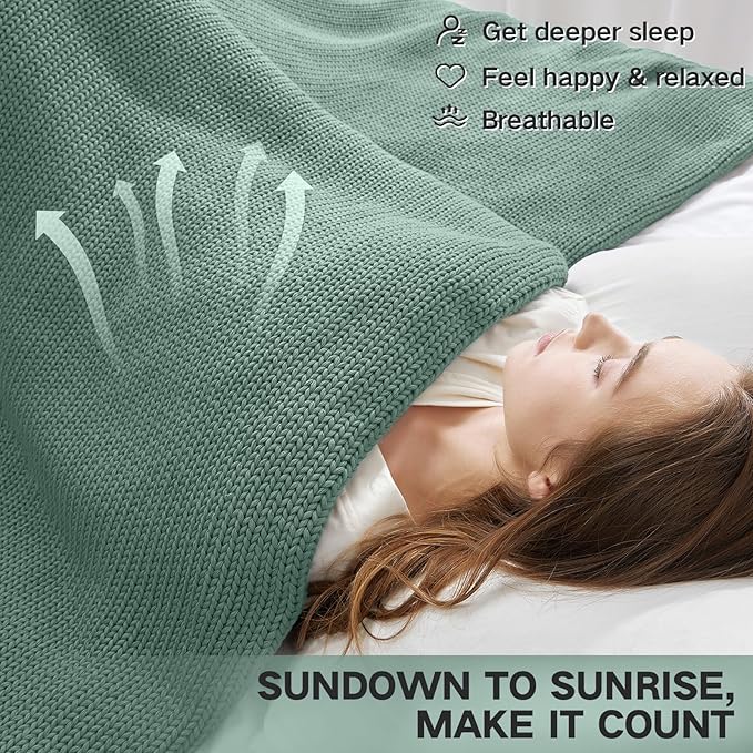 Guohaoi Knitted Weighted Blanket - Image 6