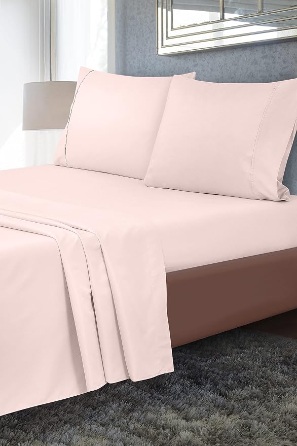 Royale Linens 2 Pack Bulk Flat Sheet Set - Image 2
