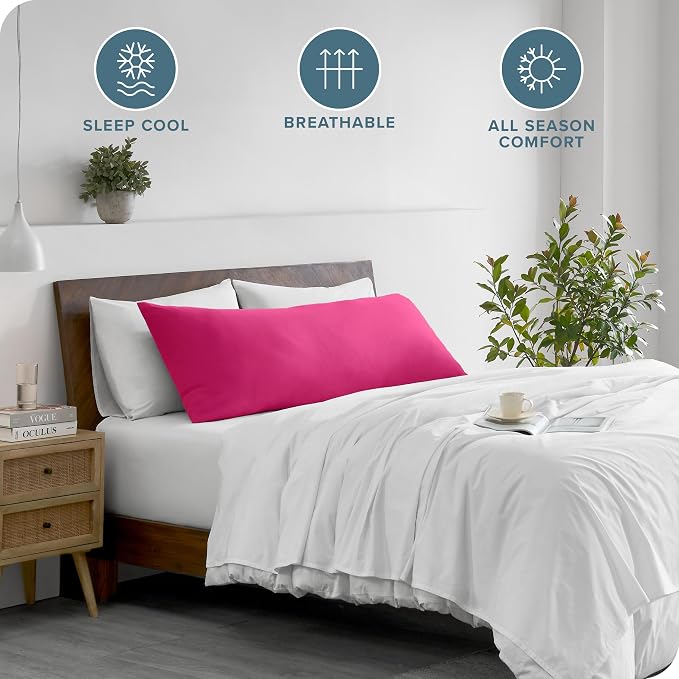 Bare Home Microfiber Body Pillow Cover - Image 2