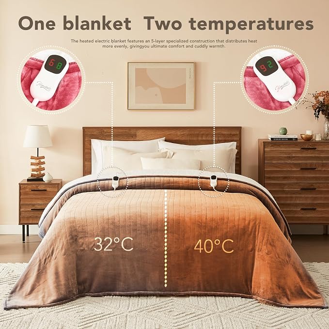Homemate Electric Heated Blanket Full - Image 6