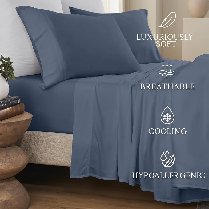Karissa Mae Cooling Bamboo Viscose King Size Pillowcase Set | 100% FSC - Image 2