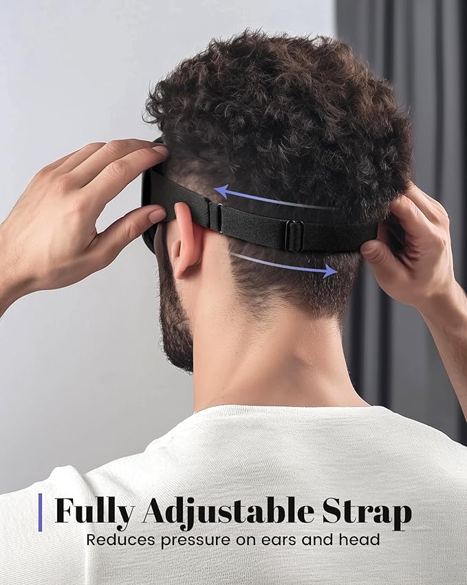 WAOAW Sleep Mask for Men Women: Blackout Eye Masks for Sleep - Image 6