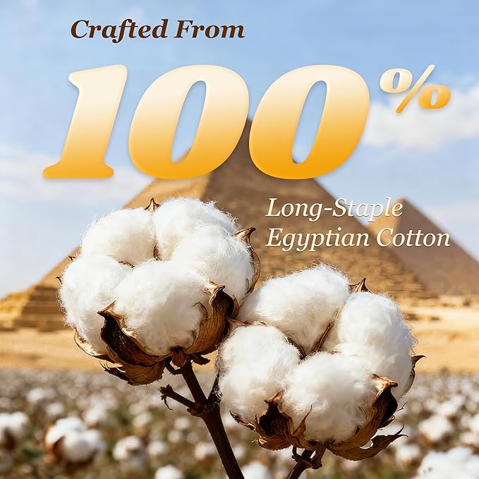 LBRO2M 100% Cotton Sheets Set Deep Pocket 19", 1000 Thread Count King Size 4 - Image 3