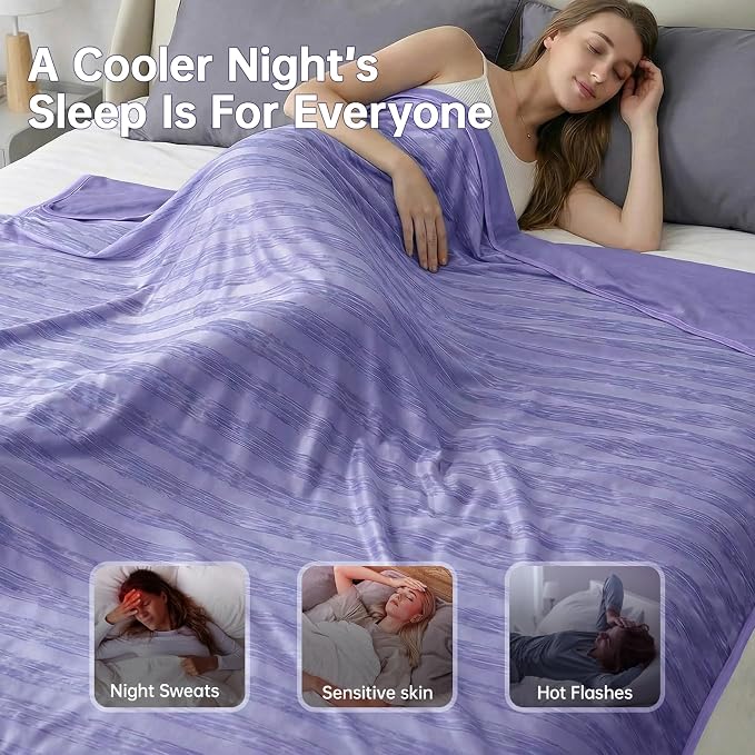 Guohaoi Cooling Throw Blanket for Hot Sleepers, Arc-Chill Q-Max >0.5 Cool Fiber - Image 2