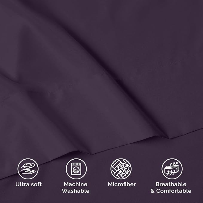 Luxury Flat Sheet on Amazon Elegant Comfort Wrinkle-Free 1500 Premier Hotel - Image 7