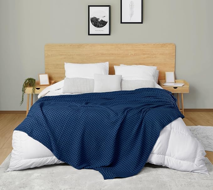 Utopia Bedding 100% Cotton Waffle Weave Blanket Big Size - Image 8