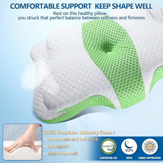 CHxxy Memory Foam Pillows, Cervical Pillow - Image 6