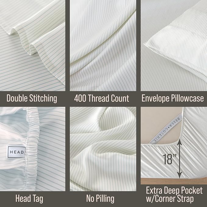 Bella Coterie | Luxury Bamboo Viscose King Size Pillowcase Set | 100% - Image 3