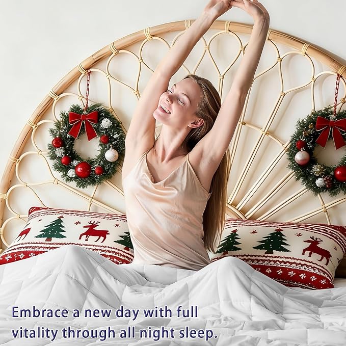 yescool Weighted Blanket for Adults Cooling Heavy Blanket for Sleeping Perfect - Image 9