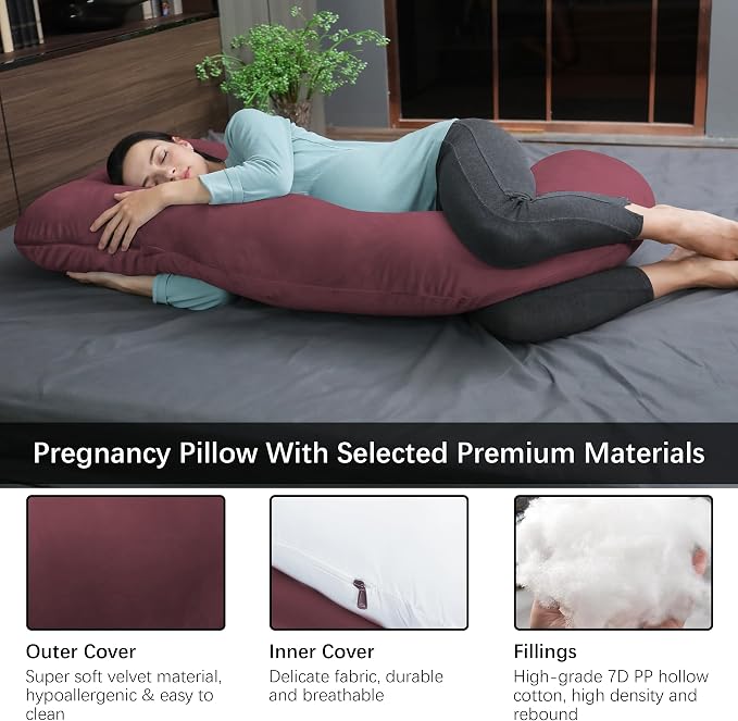 MOON PARK Pregnancy Pillows for Sleeping - Image 3