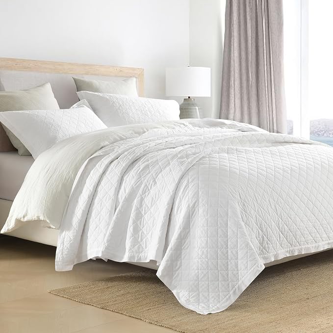SahSahCasa Quilt Set King Size, 100% Cotton Quilt Bedding Set Bedspread - Image 3