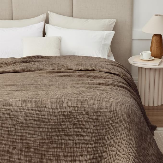 100% Cotton Muslin Blanket King 108" x 90", Breathable and Lightweight Cotton - Image 8