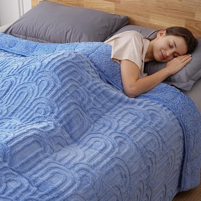 Sherpa Fleece Adult Weighted Blanket Great - Image 9