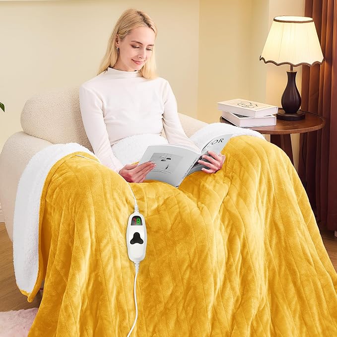 greenoak Heated Blanket Electric Full 72"X84", Heating Blankets by Greenoak