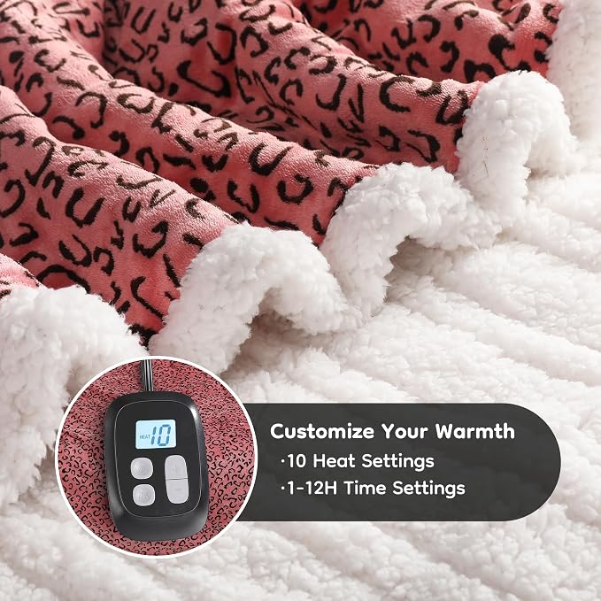 LaffyLo Electric Heated Blanket Full Size 72 x 84, Fast Heating Blanket - Image 2