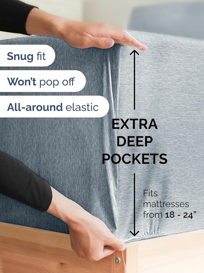 Extra Deep Split King Fitted Sheet - Image 2